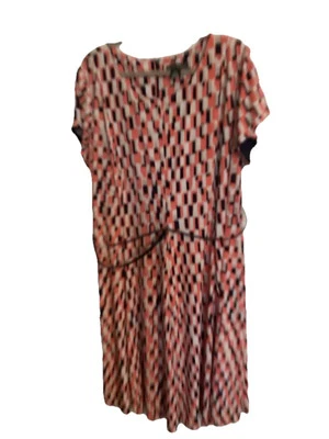 Vestido midi para mujer Jessica Howard talla grande 22W cuello redondo cremallera trasera” Foto 1 de 4