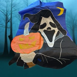 VTG Ghostface Scream Yard Flag Halloween Garden Nylon Embroidered 27x43” Banner - Picture 1 of 11