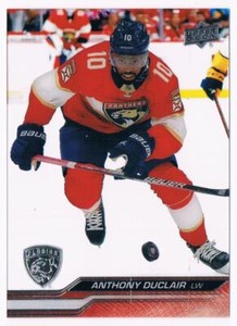 2023-24 UPPER DECK CLEAR CUT ANTHONY DUCLAIR ROOKIE FLORIDA PANTHERS #76