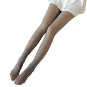 Skin Colored Fake Translucent Leggings Thick Thermal Stockings  for Women