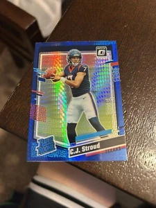 2023 Panini Donruss Optic - Rated Rookie C.J. Stroud #244 Blue Hyper Prizm (RC) - Picture 1 of 2