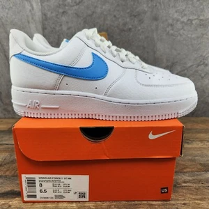NIke Air Force 1 '07 Next Nature Size 8 Womens White University Blue Sneakers - Foto 1 di 13
