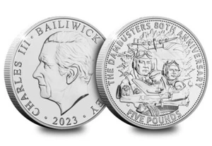 Bailiwick de Jersey 2023 - Moneda de 5 libras esterlinas 80 The Official Dambusters - CINCO LIBRAS - Imagen 1 de 1