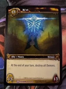 Juego de cartas coleccionables World of Warcraft Illidan 203/252 Xi'ri - Imagen 1 de 2
