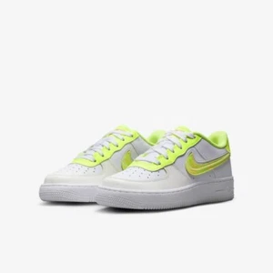 Nike Air Force 1 Low LV8 GS White Volt Pink DV1680 100 - Picture 1 of 8