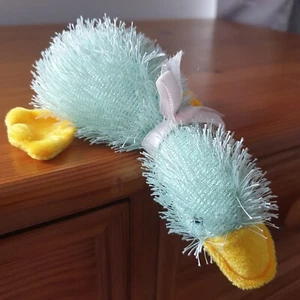 Metro Soft Toys Verde Fozzy Anatra Peluche Collare Rosa Becco Giallo - Foto 1 di 7