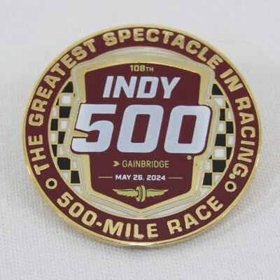 2024 Indy 500 Lapel Pin 108TH Running Greatest Spectacle In Racing 500 Mile Race - Image 1 of 4