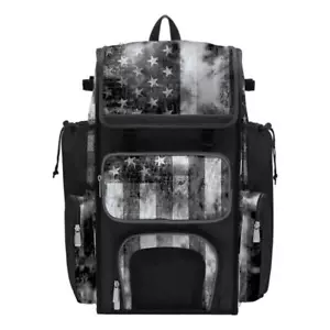 Boombah Superpack Baseball/Softball Rucksack - Schlägertasche - USA Old Glory Black Ops - Bild 1 von 12