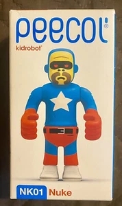 Kidrobot Peecol Da Nuke MOST RARE Eboy Pixel Super Hero Mustache Superman - Bild 1 von 6