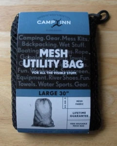 Drawstring Mesh Utility Bag for Laundry, Sports and Many Uses Large 25X 30" Blue - Picture 1 of 4
