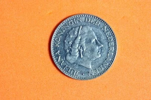 ESTATE FIND 1967 - Netherlands 1 Silver Gulden Juliana! #N01285 - Picture 1 of 2