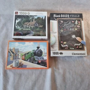 Puzzle x 3 Konvolut / Neu, Versiegelt / Geschenk / Yorkshire Tee / Clementoni  - Bild 1 von 8