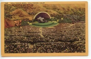 Hollywood Bowl Easter Sunrise Service, postal de California - Imagen 1 de 2