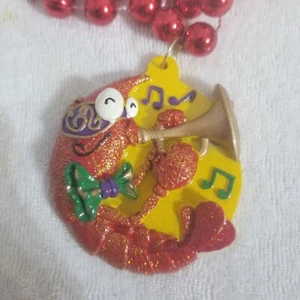 Mardi Gras Carnival Bead 19" Crawfish Jazz Necklace New Orleans Parade Throw - Picture 1 of 5
