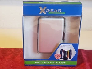 SILVER X GEAR Mobile Series Security Wallet Protects Cards From Theft NEW . - Picture 1 of 5