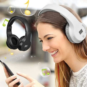 Portable Radio With Headphones Wireless Headset FM Radio Ear Muffs Ear Wireless - Picture 1 of 11