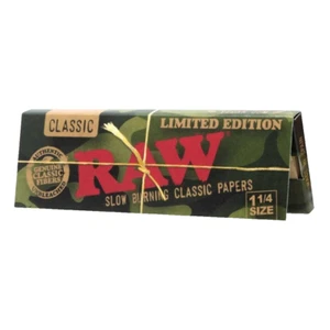 RAW CAMO LIMITED EDITION 1 1/4 SIZE ROLLING PAPERS 1 PACK - NATRUAL, UNREFINED - Bild 1 von 1