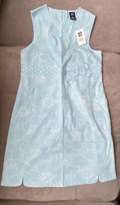 Gap Kids Girls Blue Dress Zip Up Back Large 10 NWT - Picture 1 of 6