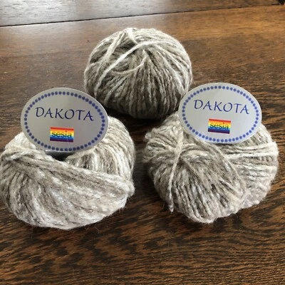 Hilo suave de lana/alpaca Dakota ~ Lote de 3 ~ Color #186 ~ Boucle ~ Foto 1 de 4