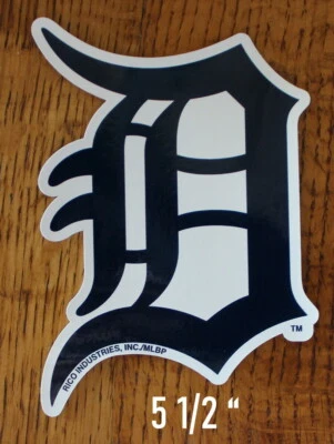 Detroit Tigers Baseball 51/2" Decal Die Cut Static Cling Lic Sticker Made USA - Image 1 of 4