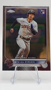 2022 Topps Chrome Update Series - Rookie Debut Steven Kwan #USC178 (RC) - Picture 1 of 2