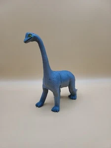 Vintage 1985 Plastic Imperial Brachiosaur Dinosaur Toy China Blue - Picture 1 of 17
