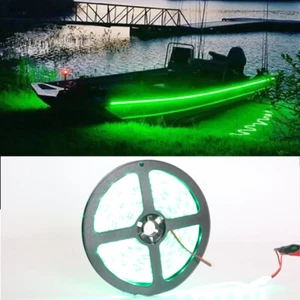 LUZ LED VERDE PESCA NOCTURNA BARCO 15000 LÚMENES 12 V 16,4 PIES Atraer peces marinos EE. UU. - Imagen 1 de 18