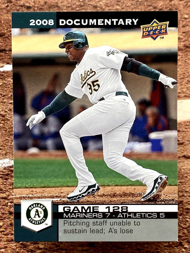 2008 Upper Deck Documentary Frank Thomas #3868 - Image 1 of 2