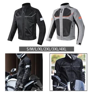 Summer Motorcycle Jacket Clothing Summer Biker Protective Coat - Picture 1 of 55