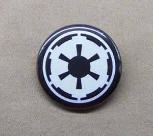 Star Wars Galactic Empire Logo 1,25" Button Death Star Cog Imperial - Bild 1 von 3