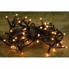 140Ct Clear Bulbs Brown Cord Wire Light Set Teeny Rice Twinkle 8 Multi Function