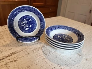 Vintage 1950’s Blue Willow Ware by Royal China Fruit/Dessert Dish 5 1/2” - Picture 1 of 13