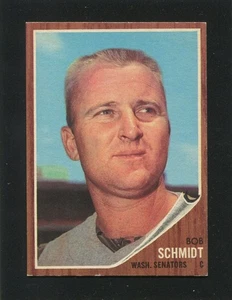#262 BOB SCHMIDT, Senators - 1962 Topps: EX-MT+, pack fresh, good gloss 220856e - Picture 1 of 3