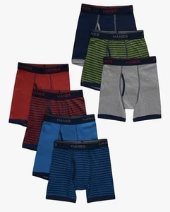 Hanes Boy's Tagless Boxer Briefs Size L No Ride Up Comfort Flex Soft - Picture 1 of 3