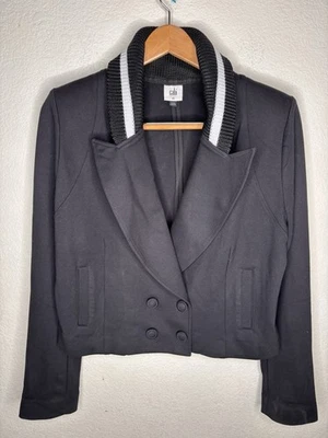 Cabi Mujer Chaqueta Corbata Negra Estilo #6033 Broches Almohadillas para el Hombro Talla 10 Foto 1 de 4
