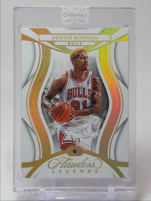 DENNIS RODMAN 2024-25 FLAWLESS LEGENDS DIAMOND GEM GOLD BULLS 1/5 Q5759 - Image 1 of 2
