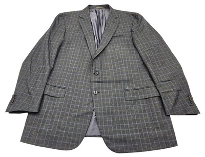ERMENEGILDO ZEGNA Green Plaid Cashmere Silk Wool Sport Coat Blazer Jacket -47R- - Image 1 of 4