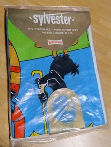 Set 6 paños de cocina póster Sylvester CM 50x70 Warner Bros algodón blister nuevo - Imagen 1 de 5