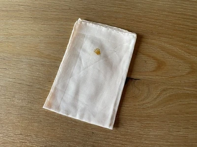 Pañuelo Rolex - Algodón Blanco Vintage - Relojes Coleccionistas Foto 1 de 4