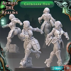 Across the Realms Ecclesiarchy Pinup - 3D Printed 32mm Resin Miniatures - Bild 1 von 6