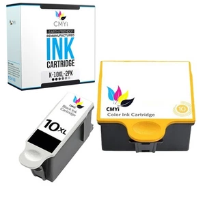2PK CMYi kompatybilny wkład atramentowy 10B 10C do Kodak ESP 5210, 5250, 7200, 7250 - Zdjęcie 1 z 7