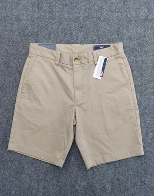 Pantalones Cortos Vinyard Vines Para Hombres 30 Bronceado Rompedor 9" Chino Bermudas Caminar Viaje Golf Foto 1 de 4