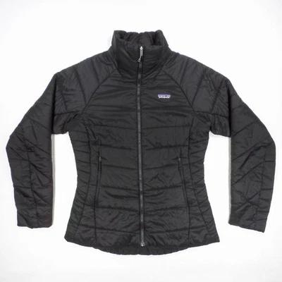 Chaqueta acolchada Patagonia 'Hyper Puff' negra con cremallera completa relleno de polietileno - Para mujer M mediana Foto 1 de 4