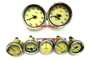 Smiths kit - Elec Temp + Oil + Fuel + Amp Gauge+ volt +Speedometer +Tacho 100 mm - Picture 1 of 4