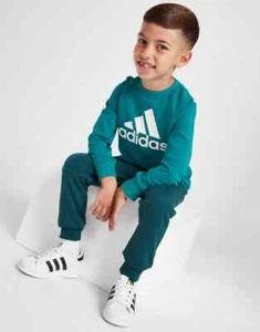 ADIDAS BAMBINO TUTA COTONE GARZATO art. IA3176 mod. LK BOS JOG FT - Imagen 1 de 5
