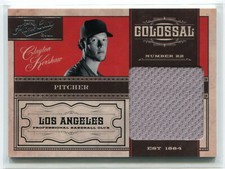 CLAYTON KERSHAW 2011 Panini Prime Cuts #7 COLOSSAL JERSEY 24/49 Dodgers