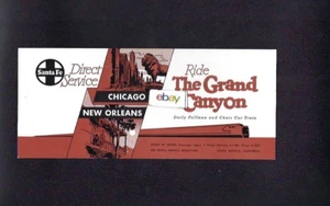 SANTA FE RAILROAD INCHIOSTRO BLOTTER CAVALCA IL GRAND CANYON CHICAGO A NEW ORLEANS - Foto 1 di 1