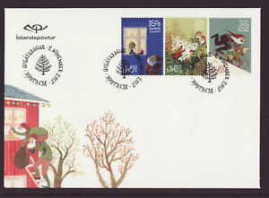Iceland 2017 FDC - Christmas - with set of 3 stamps