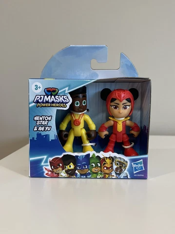 PJ MASKS Power Heroes 2023 Super Hero Figure 2 Pack Newton & An Yu 2023 NEW Cover