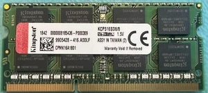 Kingston KCP316SD8/8 8GB PC3-12800 DDR3-1600Mhz SODIMM Laptop Memory RAM - Picture 1 of 1